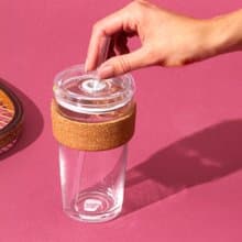 澳洲 KeepCup 醇萃玻璃隨行 吸管杯 L - 軟木