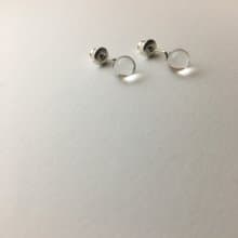 Round drop earring minimal earring craft jewelry