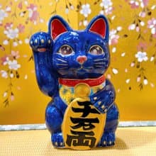 【瑠葵追光】日本清水燒招財貓 | 瑠璃地 - 向日葵