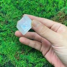 天然冰透彩紅可愛小方糖造型白方解石原礦 能量 療癒 加強能量