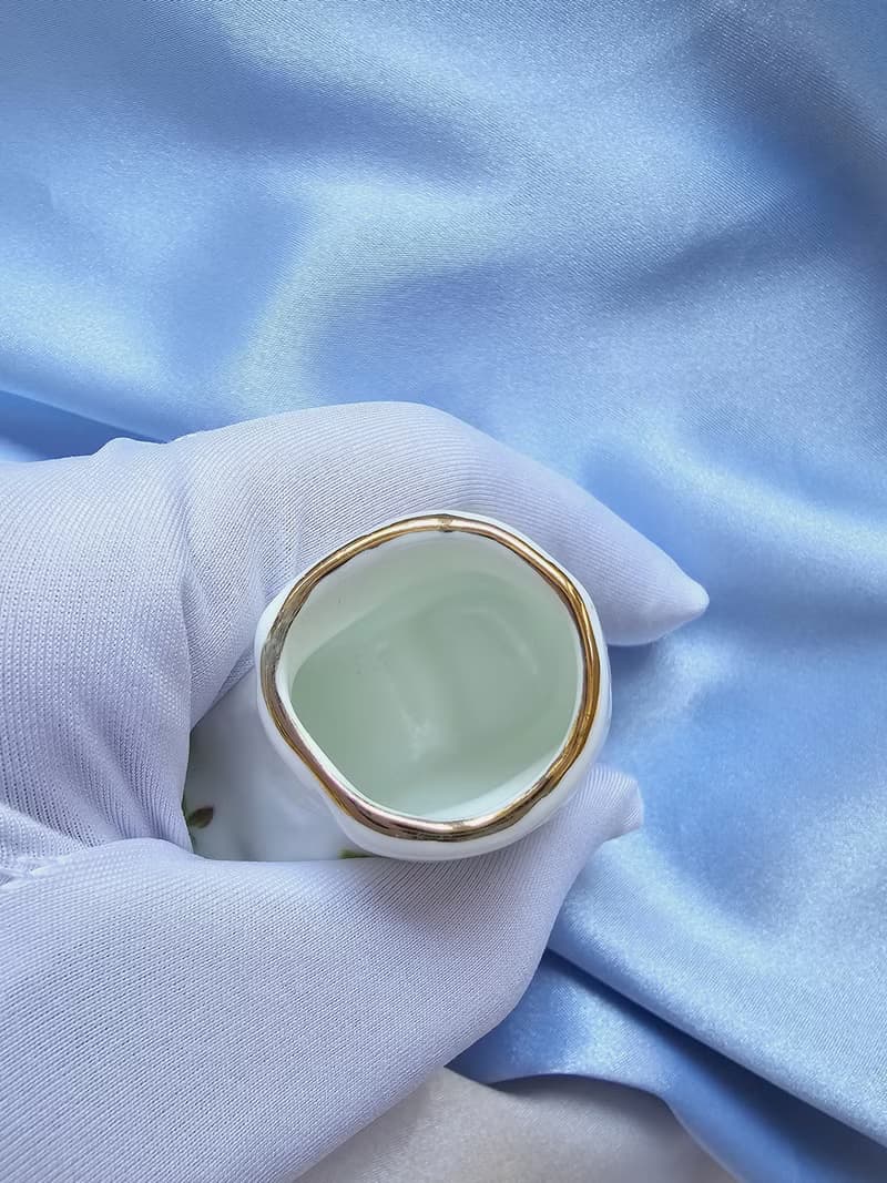 英國ROYAL ALBERT花卉靴子袖珍瓷器/擺飾/美國西洋古董
