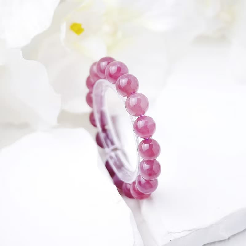 豔桃紫馬粉晶 老礦粉水晶手鍊 愛情 好人緣 桃花首選