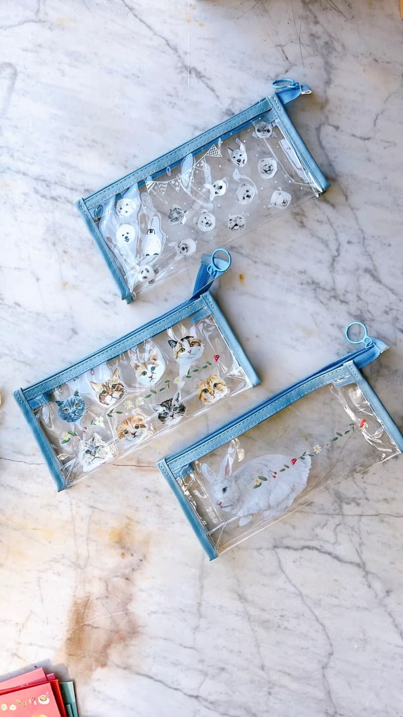 小貓 狗 兔 收納袋/利是袋/餐具袋/化妝袋/筆袋