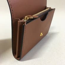經典手工牛皮短夾/咖啡
