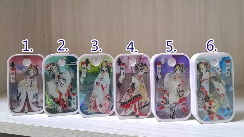 【隨身噴霧瓶】香水、酒精分裝~日本和曆系列(1~12月)