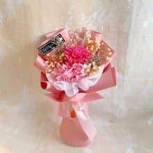 只限香港 母親節花束系列 尊貴媽媽 紅色 康乃馨 永生花 保鮮花