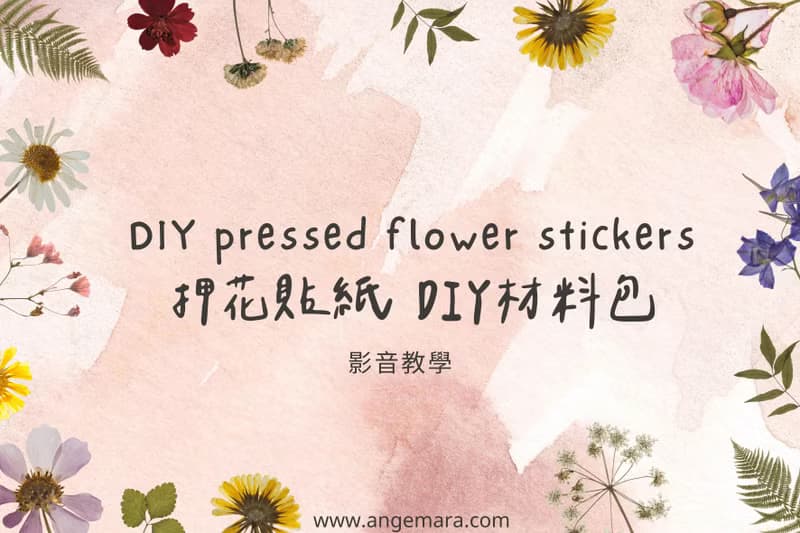 【DIY畢業禮物】押花貼紙DIY材料包+線上教學