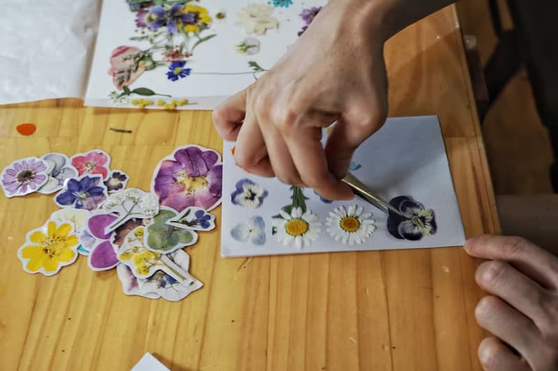 【DIY畢業禮物】押花貼紙DIY材料包+線上教學