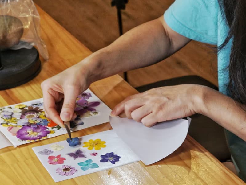 【DIY畢業禮物】押花貼紙DIY材料包+線上教學