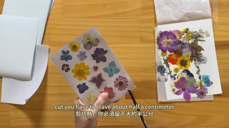 【DIY畢業禮物】押花貼紙DIY材料包+線上教學