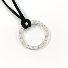 【日本直送 中古美品】ブルガリ BVLGARI ネックレス 紐付き ペンダントトップ キーリング シルバー925 新品仕上げ済み アクセサリー