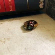 戒指 日本白瓷 自然釉色 無限看不膩色調 真皮革