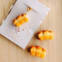 minita* 迷你山型麵包 高仿真 掛飾 吊飾 別針 療癒小物 袖珍食玩
