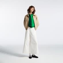 10 MOOn 卡其廓型教練夾克