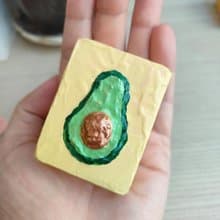 【奶油酪梨】木頭擺飾 紙鎮 文鎮  畢業禮物