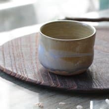 劃過天際的泉水手拉坏有光陶杯/茶杯