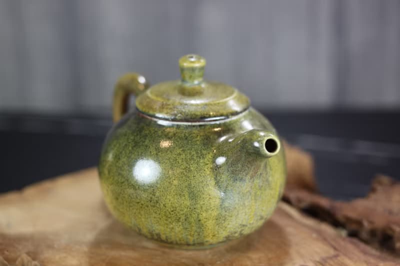 【送禮好物】190ml 柴燒天目釉 手拉坯茶壺 鶯歌名家葉敏祥手作