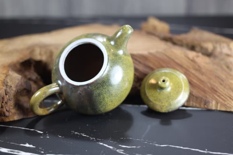 【送禮好物】190ml 柴燒天目釉 手拉坯茶壺 鶯歌名家葉敏祥手作