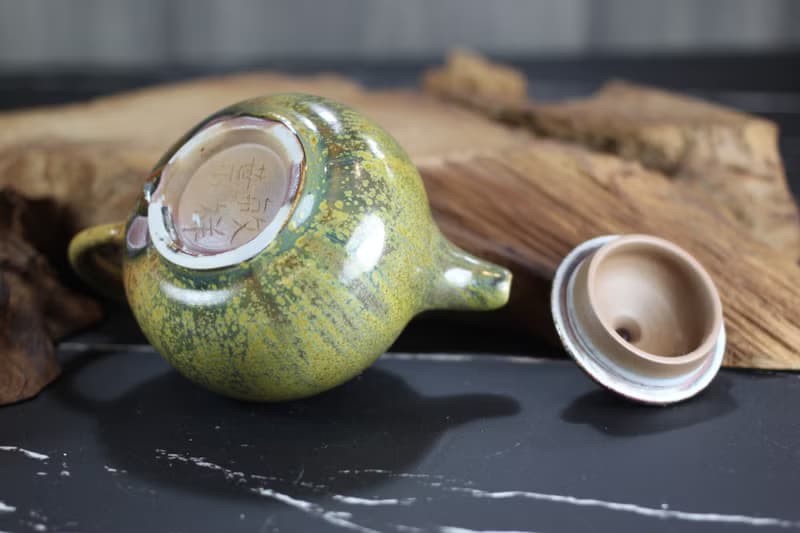 【送禮好物】190ml 柴燒天目釉 手拉坯茶壺 鶯歌名家葉敏祥手作