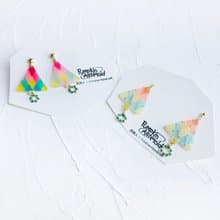 星球僮話系列-彩虹小樹 耳飾\耳釘