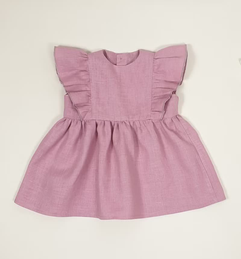 Natural linen  dress, dresses for girl, Easter baby dress, summer baby dresses