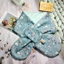 美國限量布燙銀蒂芬妮綠海洋海龜圍脖-不分年齡圍脖-短圍巾-脖圍