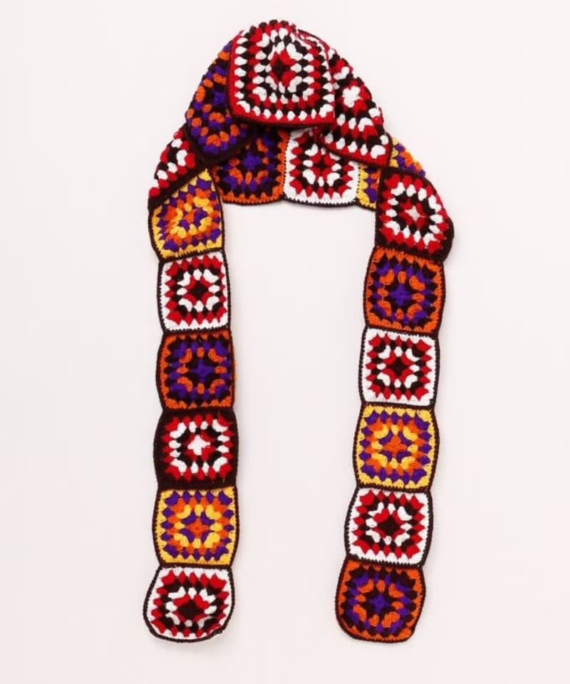 【熱門預購】手編連帽圍巾 NSRP5303