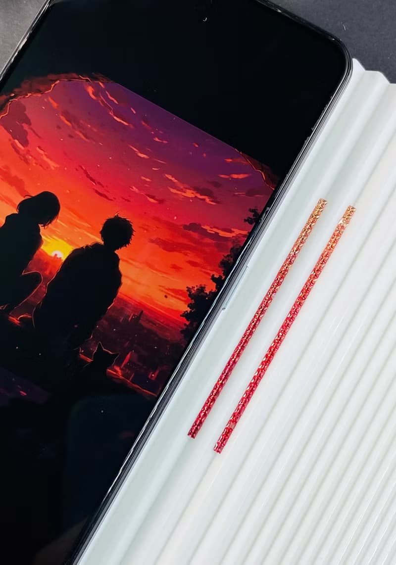 晚霞漸變手鍊招財天然石剛玉紅橙藍寶石手鍊調節幸運18k金紅繩