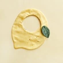 檸檬 造型雙面圍兜口水巾