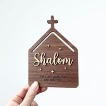 木製基督教門牌-Shalom 掛牌  門簾