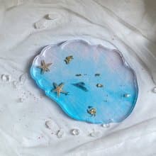 【花禮】乾燥花 滴膠杯墊   質感小物 婚禮小物