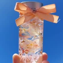 橘子汽水 浮游瓶 浮游花 祝賀花禮 生日.情人節.母親節.畢業