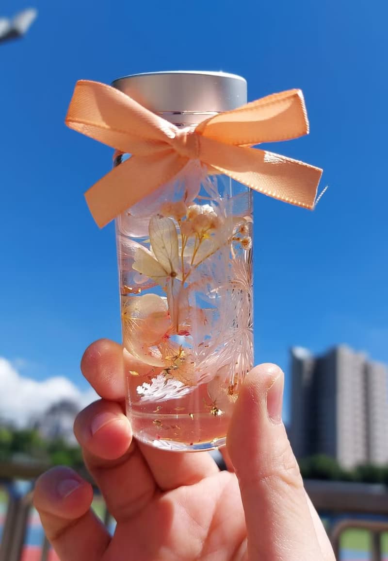 橘子汽水 浮游瓶 浮游花 祝賀花禮 生日.情人節.母親節.畢業