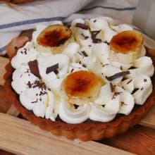 6吋香蕉巧克力塔