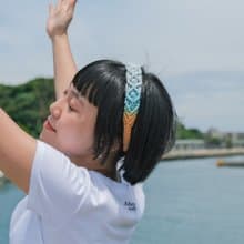 小丑魚 手染編織鬆緊髮帶 成人兒童皆可配戴 職人手工染製