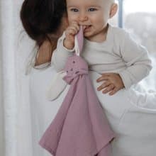 北歐 瑞典 Teddykompaniet 重紗 兔兔 安撫巾 (粉)