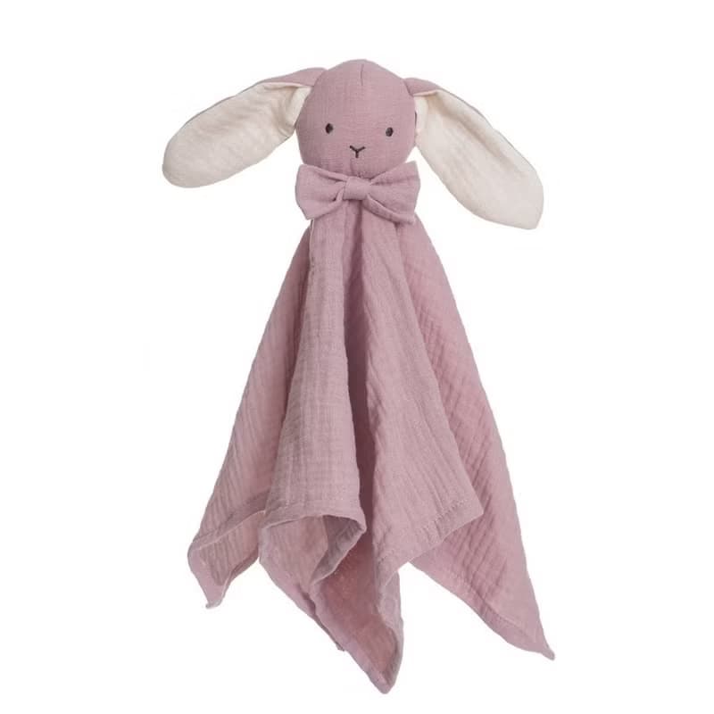 北歐 瑞典 Teddykompaniet 重紗 兔兔 安撫巾 (粉)