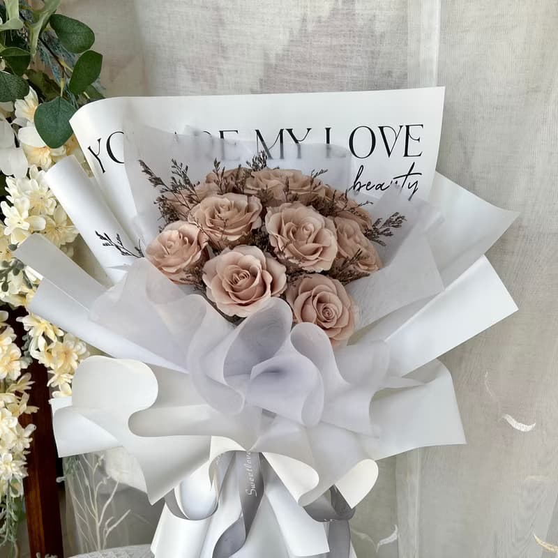 11朵玫瑰告白大花束 情人節花束