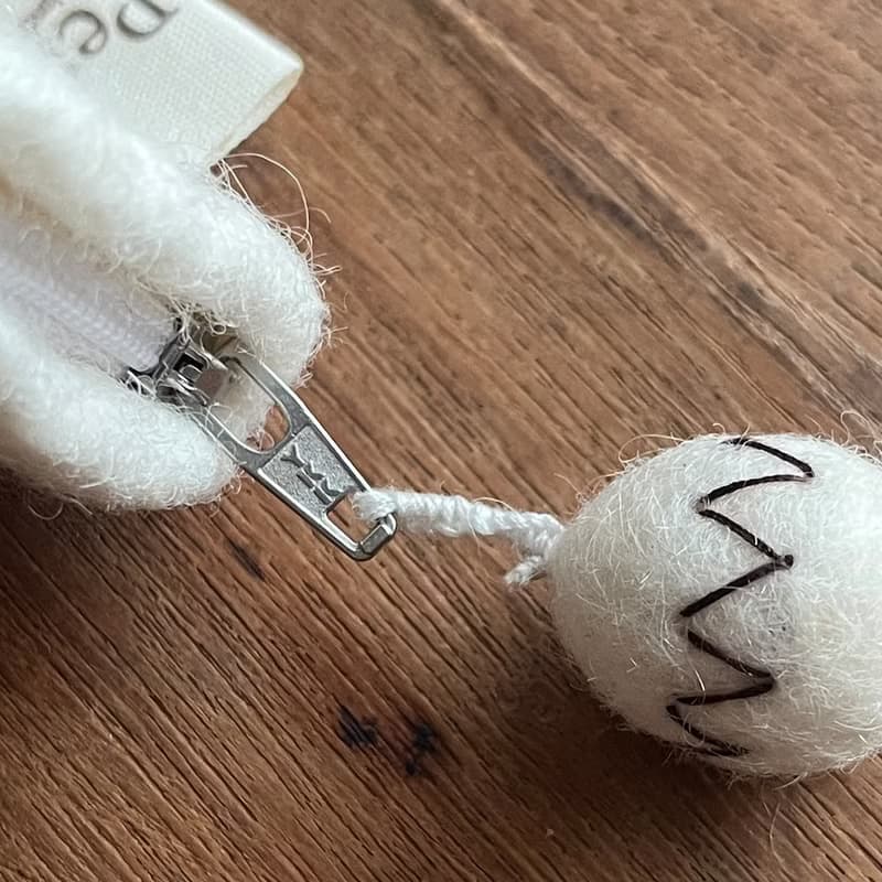 100% Wool 羊毛氈荷包蛋造型零錢包 耳機包_公平貿易