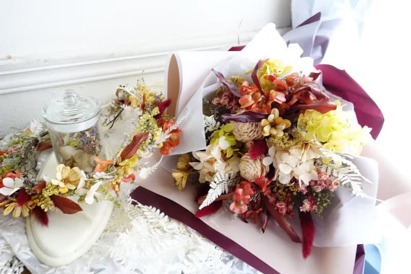 花束-秋意橘紅花束/韓式花束/畢業花束/生日/情人節