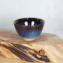 【母親節禮物】50ml 湛海 天目釉 中式小茶杯 鶯歌葉敏祥作品