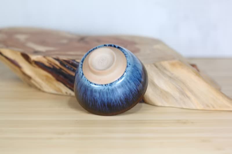 【母親節禮物】50ml 湛海 天目釉 中式小茶杯 鶯歌葉敏祥作品