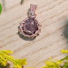 【葉綠𨥤手作】紫珂幽心 /金屬線編織/節日/禮物/項鍊/手作/禮物