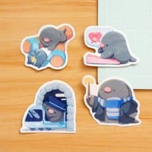 【防水貼紙】彈弓, 訊息, 隧道, 魔法路易 | 地鼠鼠路易