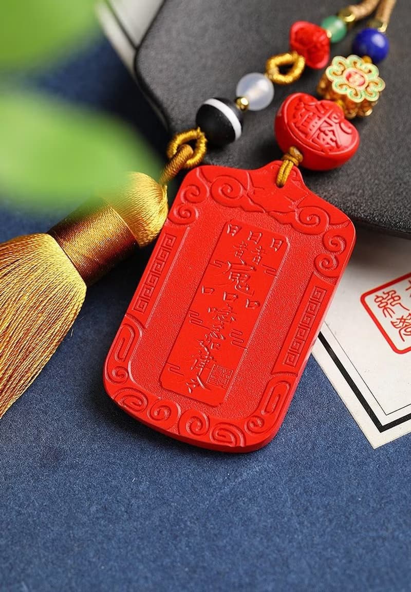 天然原礦硃砂精品紅砂文昌塔 金榜題名鑰匙扣 包掛硃砂含量高達95