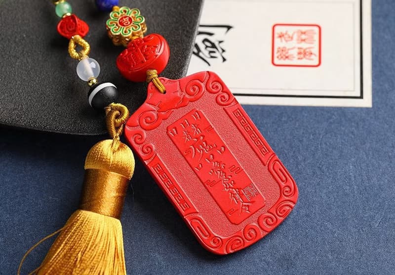 天然原礦硃砂精品紅砂文昌塔 金榜題名鑰匙扣 包掛硃砂含量高達95