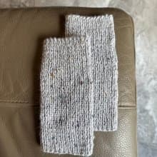 秋冬新款 手織羊絨馬海毛 防寒 半指手套 護腕套