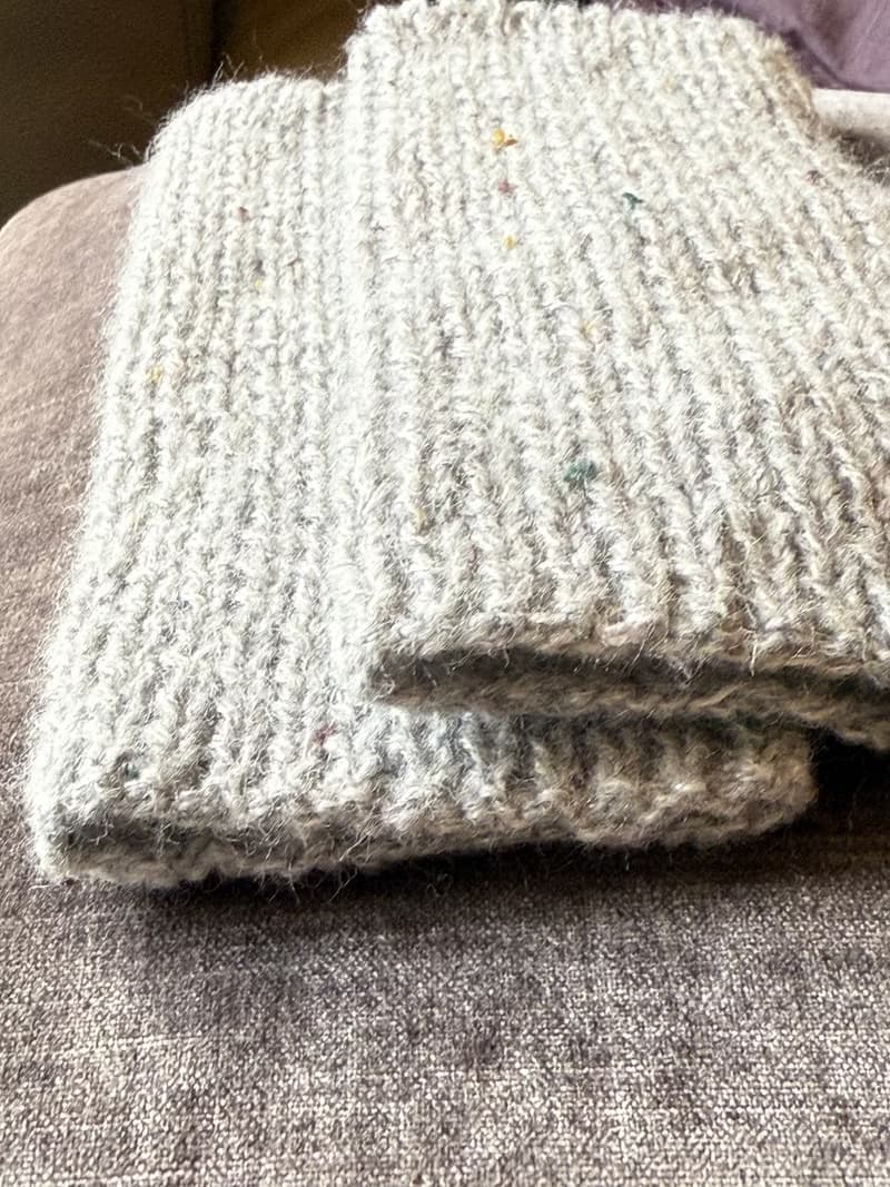 秋冬新款 手織羊絨馬海毛 防寒 半指手套 護腕套