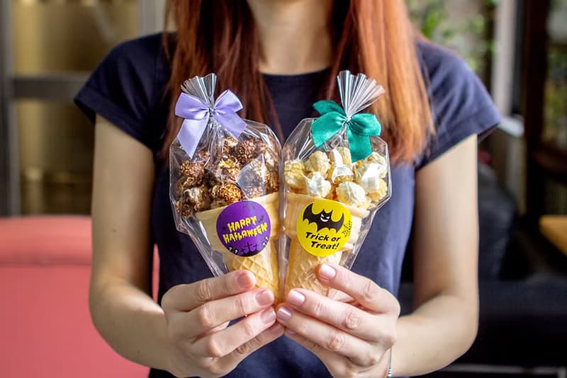 萬聖節禮物贈品 Halloween小甜筒爆米花(焦糖/巧克力2口味可挑)