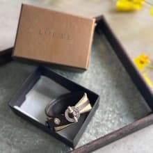 中古名牌 Loewe 羅意威 皮革手帶 禮物 手鈪